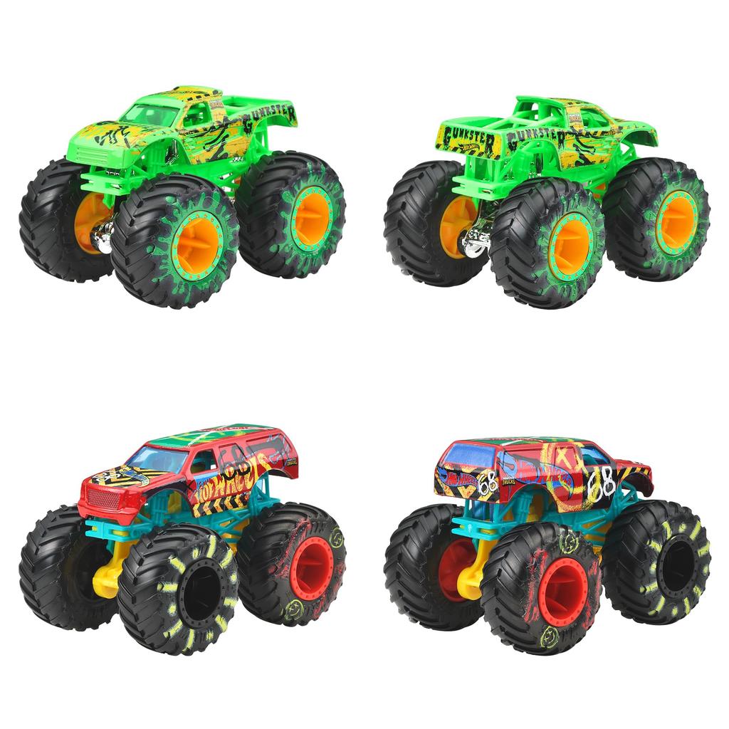 Hot Wheels Monster Truck Assorted Vehicle Mini Ages 164 Toys, Cars, 8-Car Box, 3+, Multi-Purpose, 983G-FYJ44