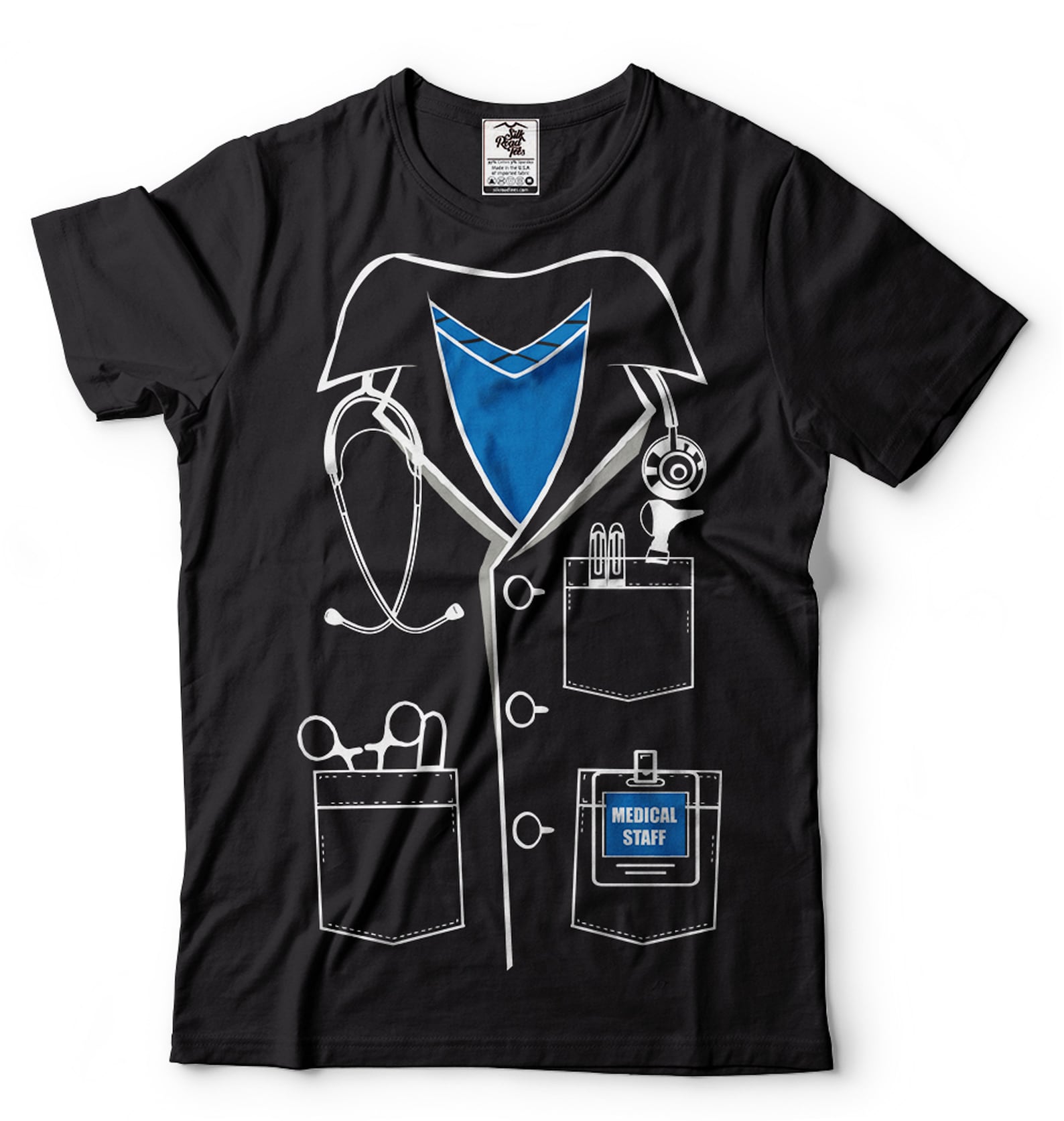 Funny Doctor Costume T-Shirt: Halloween Party Gift S