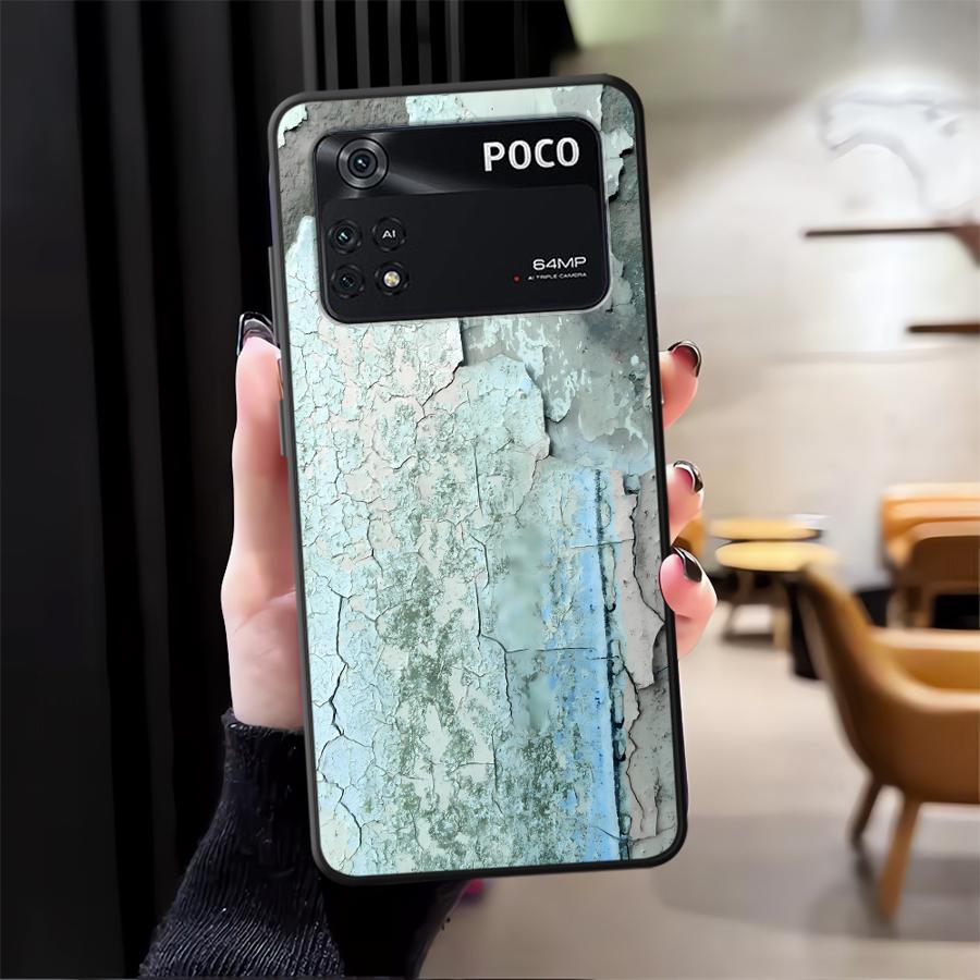Funda Phone Cover Case for Xiaomi Poco M5 F3 F4 F5 M3 M4 Pro X3 X4 X5 C50 C51 C65 Retro Rust Marks