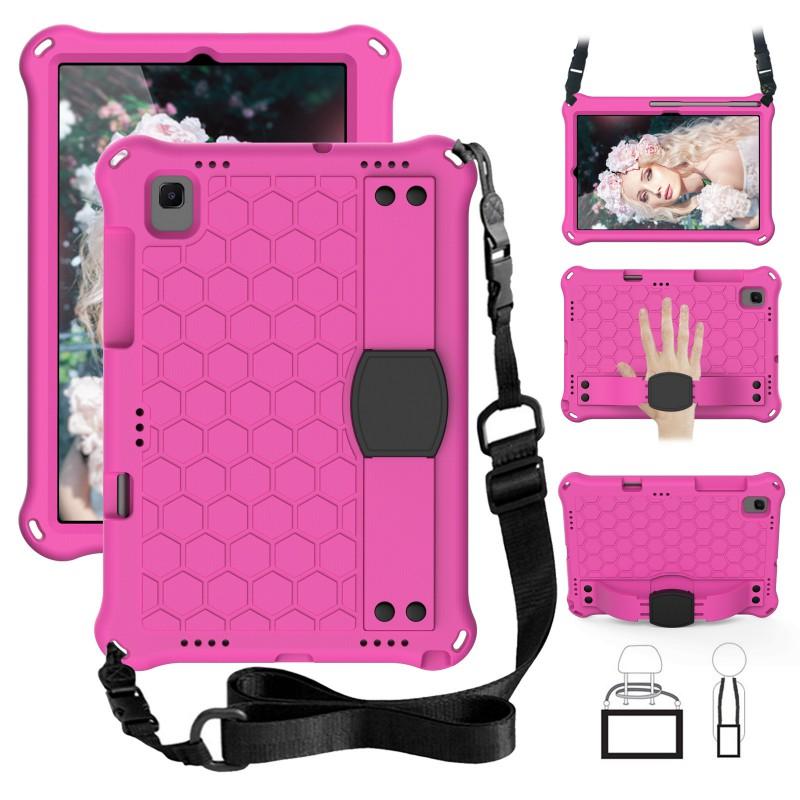 IPad 11 Case With Honeycomb Design 9.7 10.2 Inch Tablet Protective Cover Strap Stand Shockproof Silicone Shell