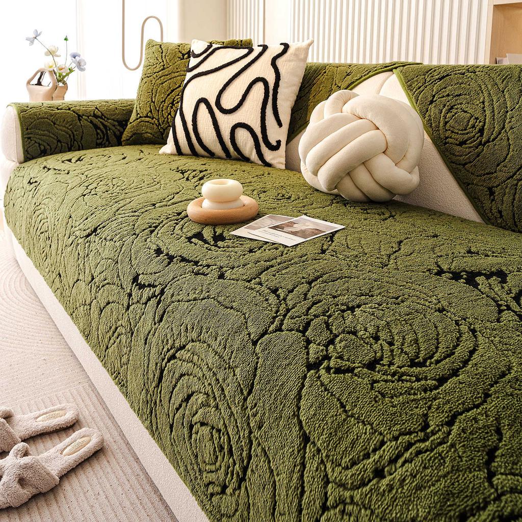 Warm Sofa Cover Cloth Thickened One Piece Laying Anti Slip Sofa Cushion Cover Soft And Comfortable In Autumn And Winter Seasons