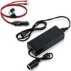 180W AC To DC Converter, 100V-240V To 12V/15A Converter with 12 AWG Male To Male Cigarette Lighter Plug Cord Adapter, AC To DC Adapter for Car