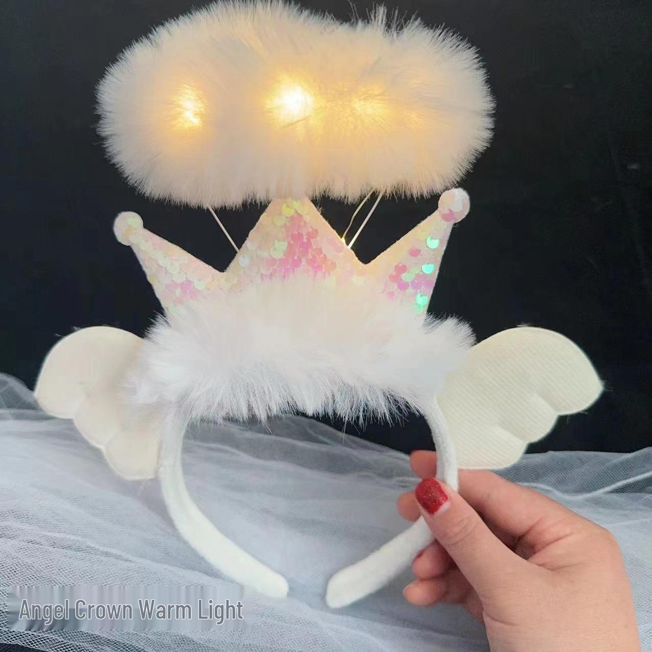 

Светящийся нимб ангела: Праздничный подарок и маскарадный головной убор для девочек