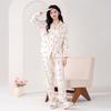 Women's 2025 Spring & Autumn Cotton Pajama Set: Long Sleeve Cloud Cotton Homewear