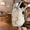 Cartoon Print Student Schoolbag Women's Large Capacity Backpack