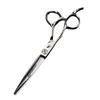 6" Left-Hand Hairdressing Scissors, Model XGZ-02: Straight, Serrated, Thinning Shears