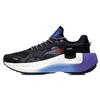 Li Ning Ranger Comfortable Cushioning Slip Resistant Abrasion Resistant Low Top Running Shoes Men's Black Purple ARHR041-5