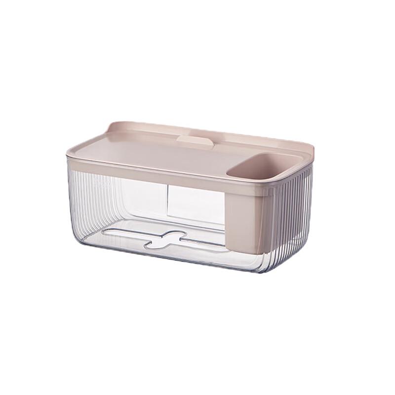 BDO Transparent Wall Tissue Holder with Storage Shelf