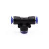 Blue T-Type Pneumatic Quick Connector, PE-8-16, for Air Compressors