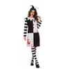Womens Pennywise Cosplay Dress Bloody Costume Halloween Role Play