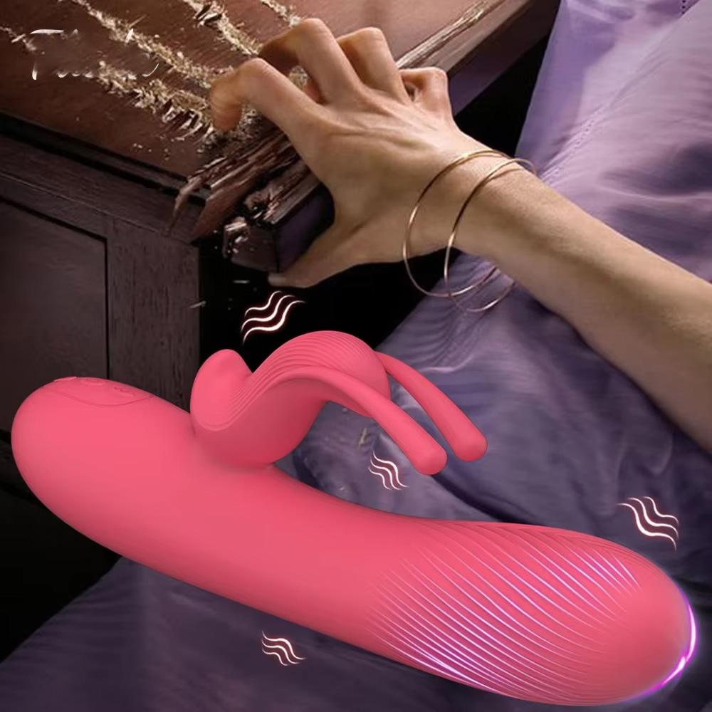 Kaninchen Vibrator Sexspielzeug für Frauen Anfänger Brustwarzen Klitoris Stimulator Schneller Orgasmus G-Punkt Dildo Erwachsene Produkte Weibliche Masturbation