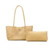 Hollow Woven Vegetable Basket, Large Capacity Commuting Handle, Mother Bag, Niche Trend, High-end Feeling, Single Shoulder Armpit Bag