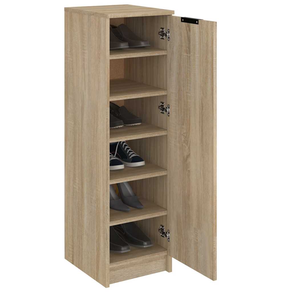 vidaXL Schuhschrank Sonoma-Eiche 30x35x100 cm Holzwerkstoff