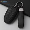 Leather Car Key Case Cover Shell For Peugeot 308 408 508 2008 3008 4008 5008 For Citroen C4 C6 C3-Xr Keychain Accessories