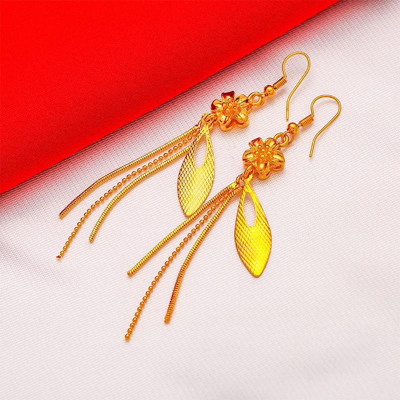 New Fashionable Rose Tassel Earrings, Fashionable Personality, Retro, Light Luxury, High End Earrings