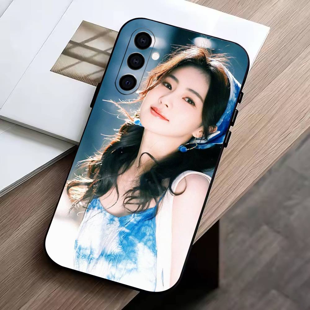 Actor Bai Mengyan Phone Case Black Silicone Soft For Samsung Galaxy A73,A72,A71,A70,A53,A52,A51