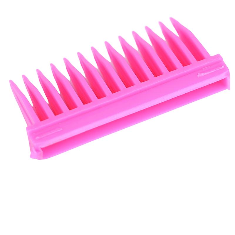 150 ml Mehrfarbige Plastik-Nachfüllflasche für Haarfarbe mit Applikatorkamm zum Dosieren für den Salon, Haarfärbung, Friseur, Styling-Tool