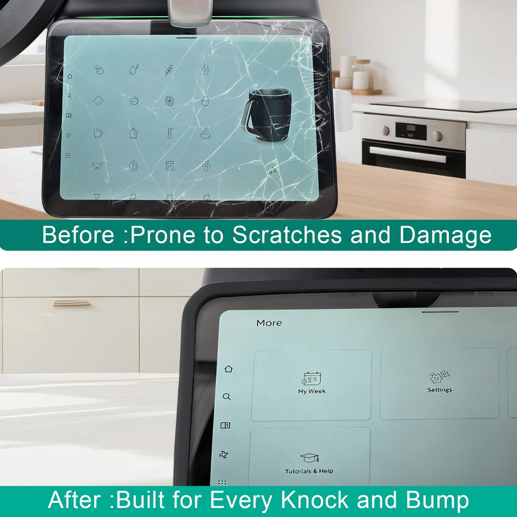 Thermomix TM7 Screen Protector Silicone Frame: Reinforced Border Guard, Easy Install Bumper for Scratch & Bump Protection