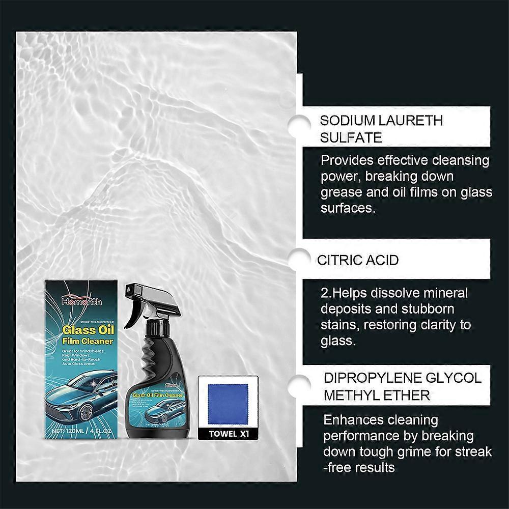 Car Glass Degreasing Paste, Windshield Cleaning Paste, Waterproof Car Glass Cleaner, Car Window Rainproof Cleaner, Decontamination Paste for Car Windo