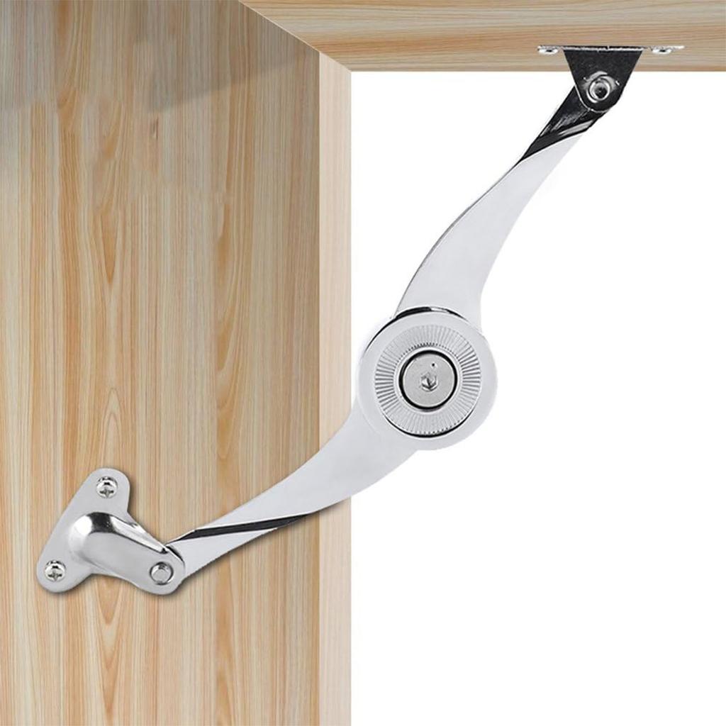 Lid Support Hinge in Folding Lid Stay Hinge with Soft Close, Perfect for Box/Drawer Window/Wardrobe/Cabinet Door