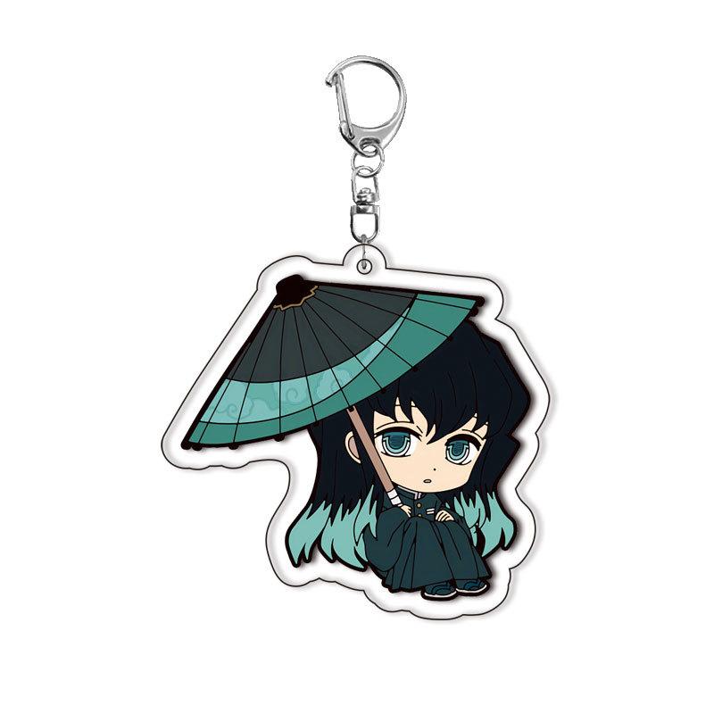 

Acrylic Keychain Kamado Tanjiro Zenitsu Agatsuma Anime Pendant Accessory Cosplay Gift Merchandise Collectible 55mm