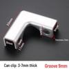 L-shaped Aluminum Alloy Glass Clamps