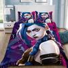 Anime 3D Print  Arcane Down duvet cover pillowcase LOL Jinx Adult Boy Girl Bedroom Decoration Single Double Size Bed size