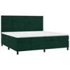 Maison Exclusive - Sommier à lattes de lit avec matelas LED Vert foncé 200x200 cm