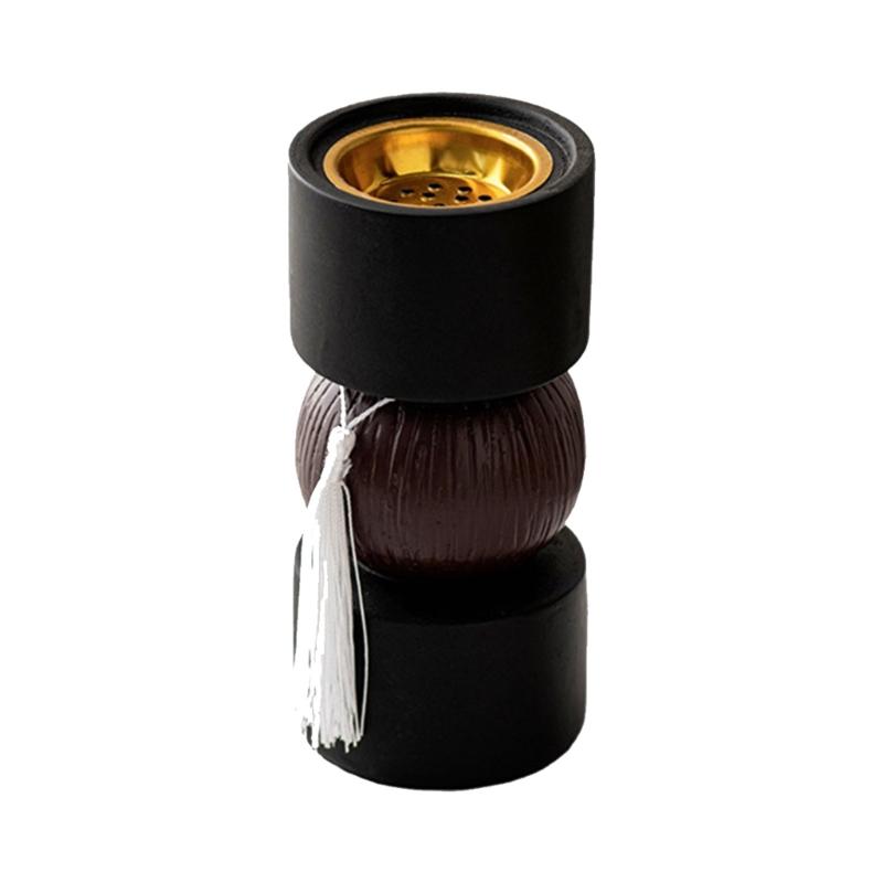 

Resins Dumbbell Shape Aromatherapies Diffuser Bakhoor Burners with Tassels Arab Incenses Holder for Elegant Homes Decors чорний