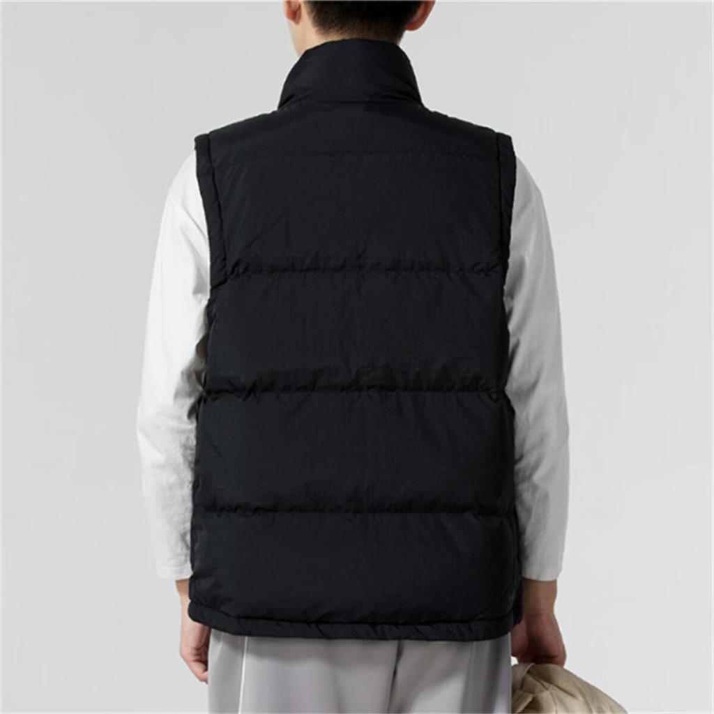 Under Armour Stylish Solid Color Multi-Pocket Outdoor Work Warm Down Vest Men Vests Black 1385862-001