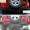 Rear Fog Lamp Protector Cover Light Taillight Metal Decoration For Jeep Wrangler JK 2007-2017 Exterior Accessories