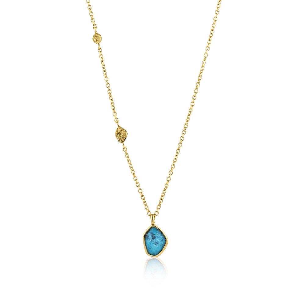 

Turquoise 925 Silver Necklace N014-02G