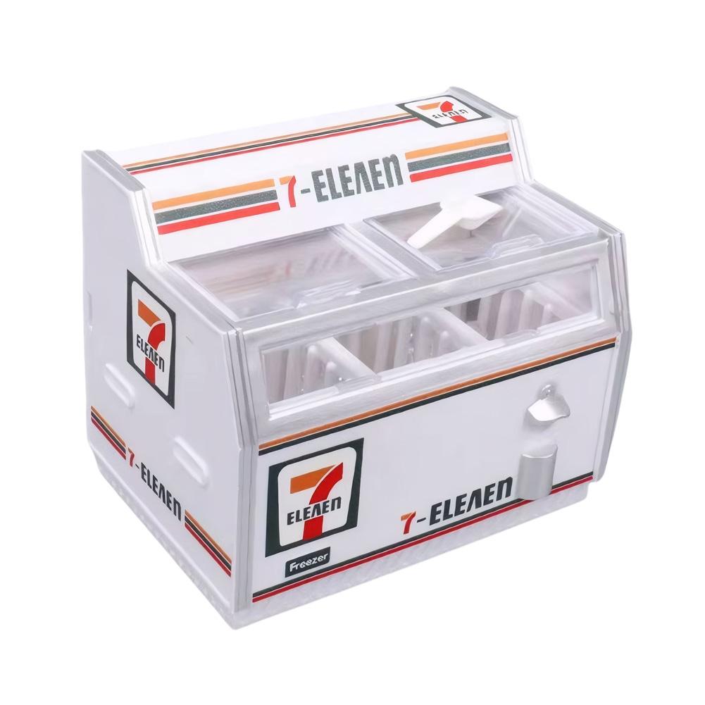 New 711 Mini Freezer Magnet for Refrigerator Sticker DIY Miniature Supermarket Horizontal Display Simulation Model Fridge Magnet