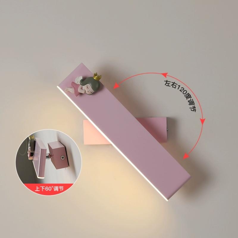 Cartoon Princess Room Bedside Wall Light With Rechargeable Battery Magnetic Design Baby Child Room Wall Lamp  Atmosphere Lamp
