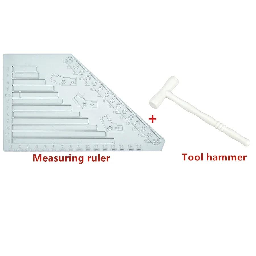 MOC Measuring Ruler Plastic Material Measuring Board Tool Easy Brick Ruler Blocks Multi-functio Construction Bricks Technical Parts Ideal For Children