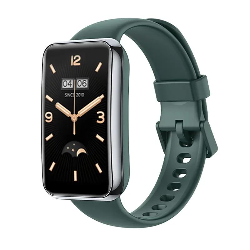 Watch Strap for Xiaomi Mi Band 7 Pro Wristband Liquid Silicone Bracelet WristStrap Correa Mi Band 7pro Smart watch Accessories