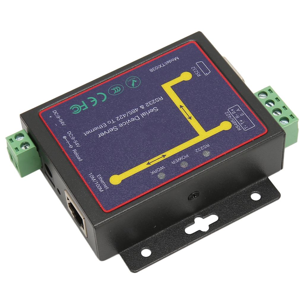 RS232 RS485 RS422 Serial to Ethernet Adapter 10M 100M RJ45 Port 300 až 230400bps TCP IP Server