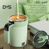 Automatischer Rührbecher 380ml Elektrischer Magnetrührer Edelstahl Kaffeetasse LED-Anzeige Isolierter Reisebecher Milchshake-Maker