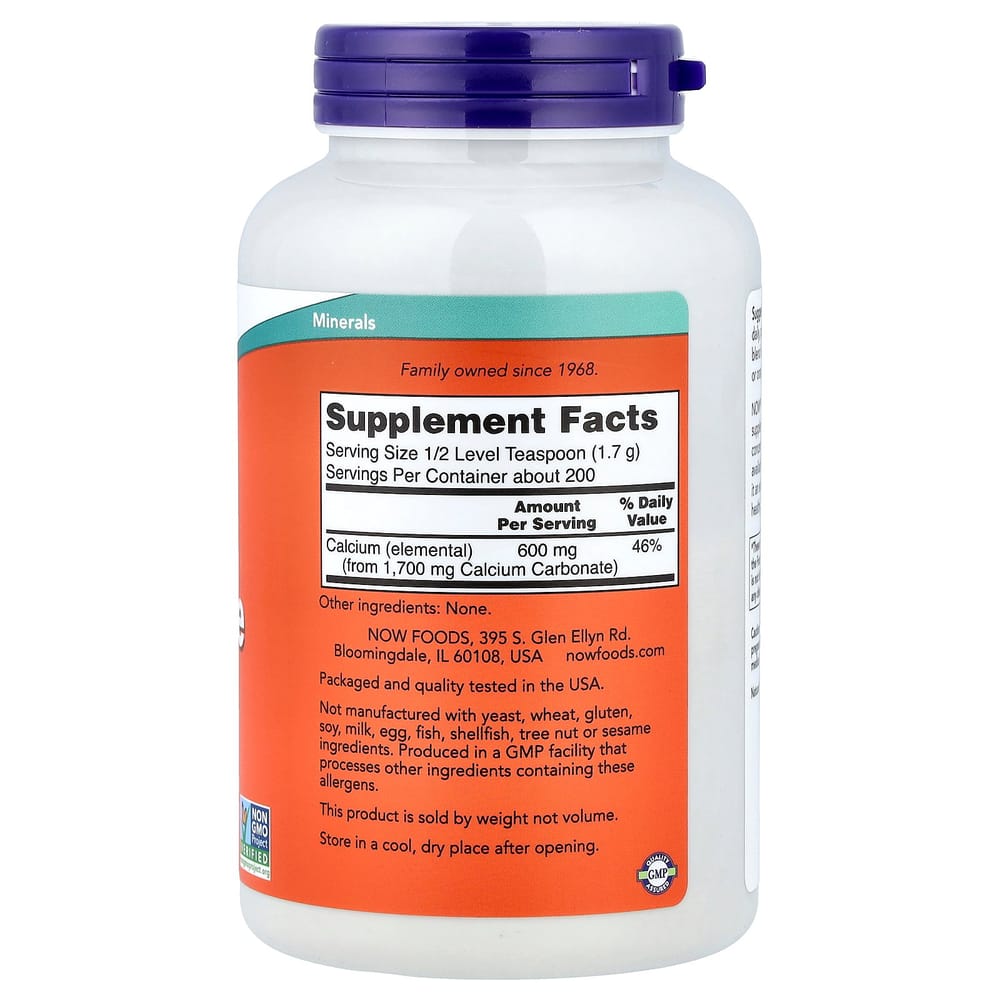 Now Foods Calcium Carbonate Powder, 12 oz (340 g)