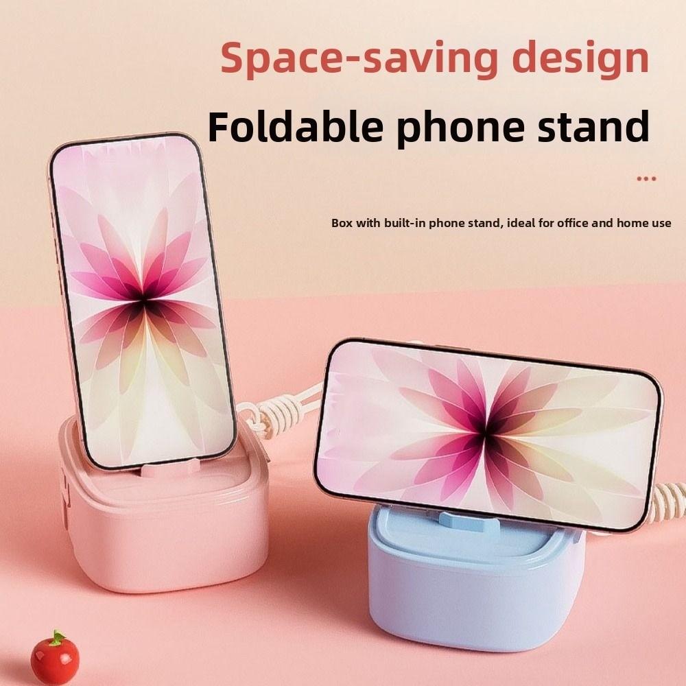 New Portable Data Cable Storage Box with Pendant Multi-functional Mini Jewelry Box Storage Box for Earphone Hair Clip Hair Tie