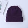 Winter Warm Unisex Soft Knitted Beanie Hat Solid Color Street Outdoor Sport Cap