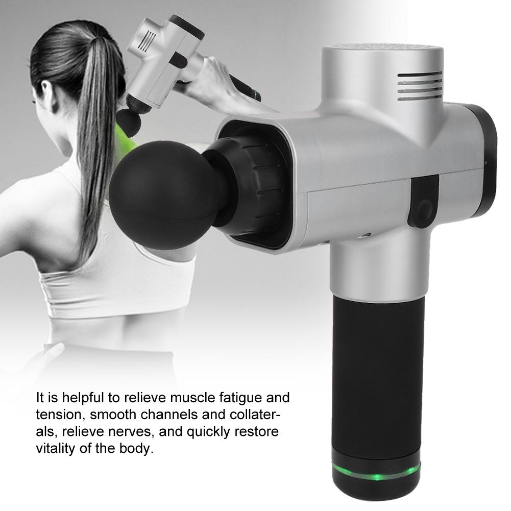 Multifunctional Fascia Massage Gun Deep Muscle Relax Therapy Massager (US Plug 110-240v)