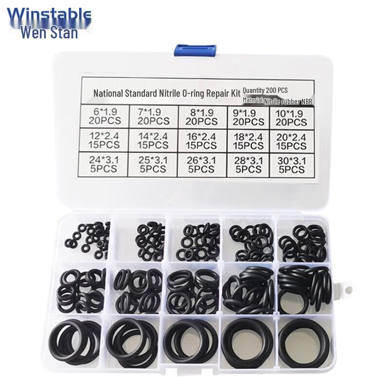 Wensitan W301 NBR O-Ring Seal Repair Kit 200 Pcs
