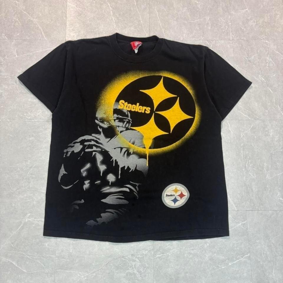 2000 s Pittsburgh Steelers black cotton #NFL #steelers #gridiron Unisex T-Shirt S
