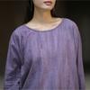 Johnature Women Vintage T-Shirts Long Sleeve Autumn Tie-dye O-Neck Women Loose T-Shirts