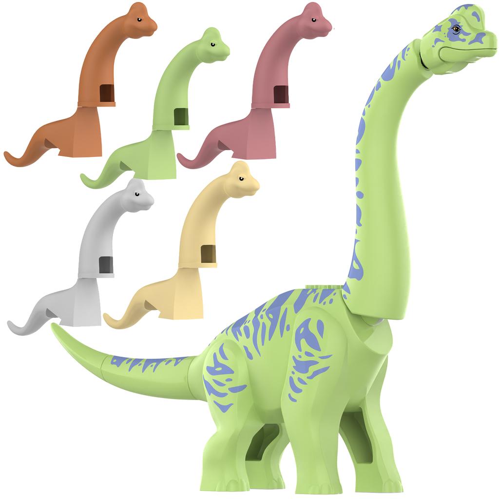 2025 New Jurassic Dinosaur Titanosaurus Animals DIY Assembly Blocks brachiosaurus Building Block Set Block Bricks Kid Dino Toys Playsets For Children