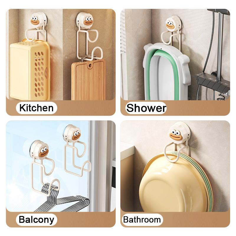 1/2pcs Suction Cups Wash Basin Holder Hook Vacuum Washbasin Storage Rack Kitchen Bathroom Wall Basin Storage Shelf Accessories