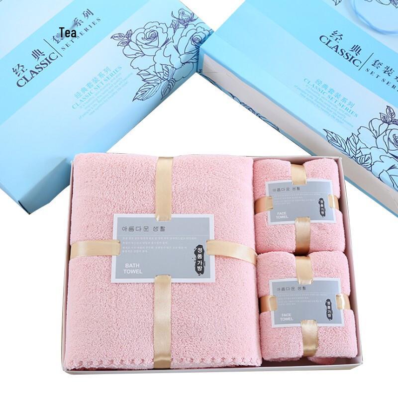 Coral Fleece Bath & Hand Towel Set