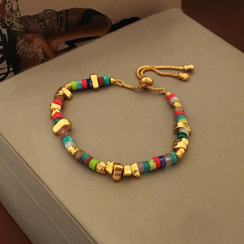 

Винтажное богемное ожерелье-чокер из бусин с камнями для женщин