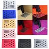 Parche Universal de Aluminio para Alfombrilla de Coche Antideslizante Placa de Talón Reposapiés Pedal
